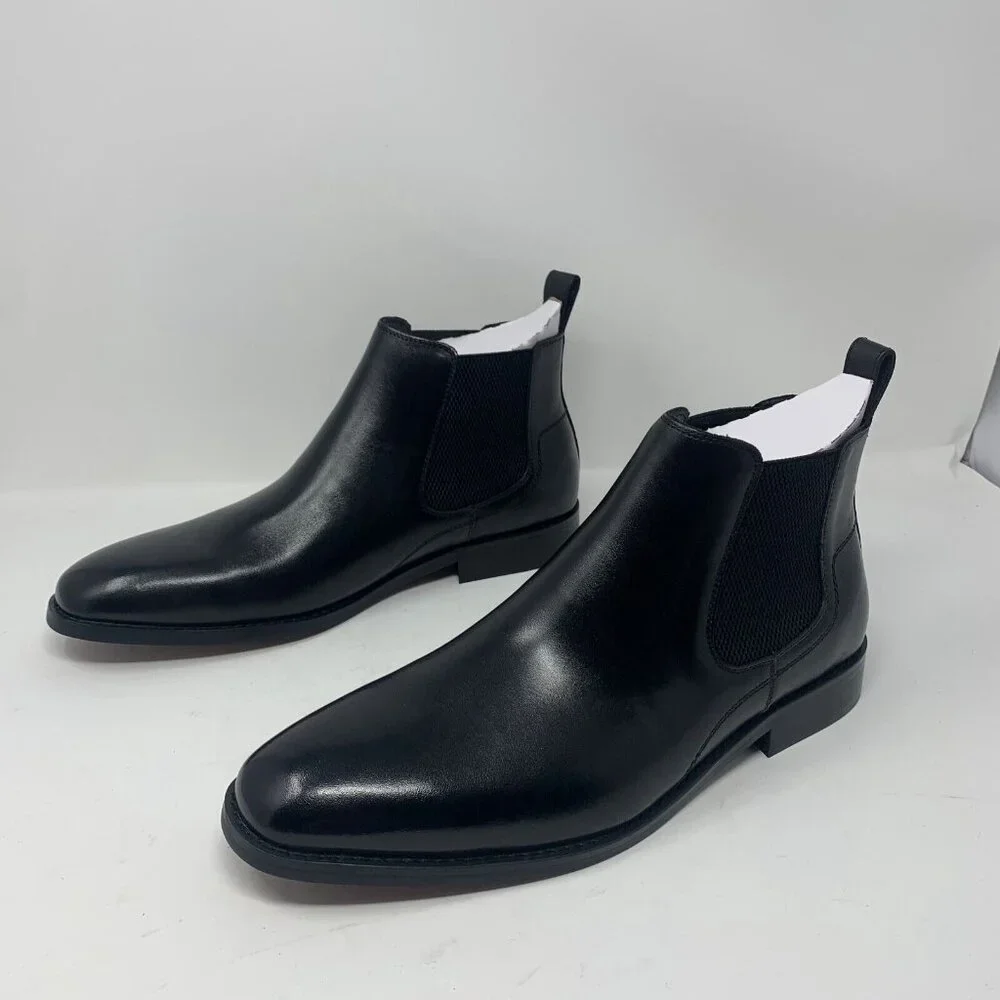 Vintage Foundry Co. Darwin VF1758 Chelsea‎ Boots Men's 11 Black Pull-on S0668